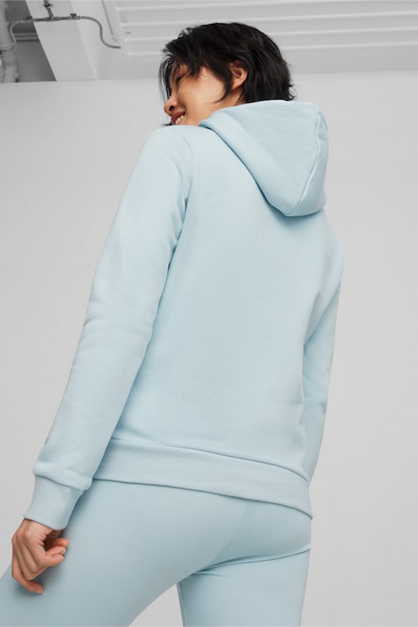 Essentials Logo FL Hoodie Women, Turquoise Surf, extralarge-GBR