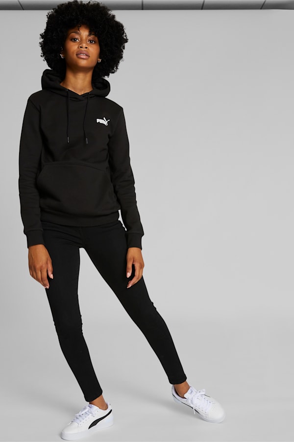 Essentials Small Logo Hoodie Women, Puma Black, extralarge-GBR