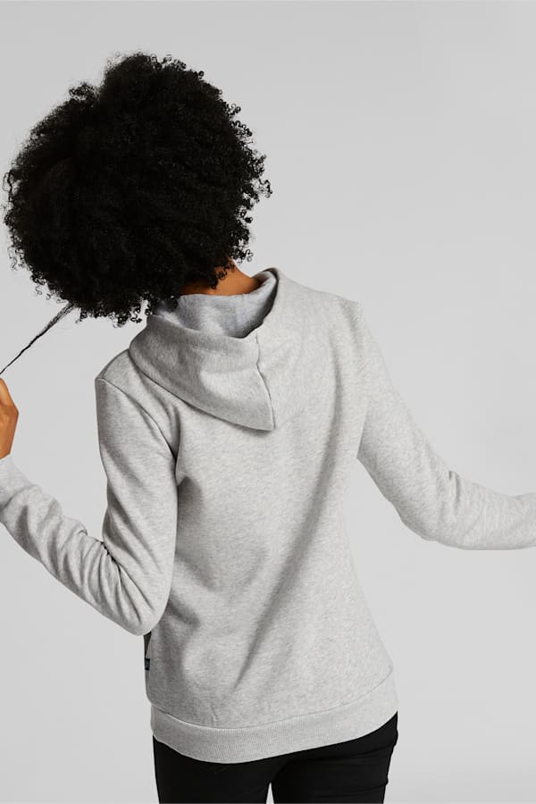 Essentials Small Logo Hoodie Women, Light Gray Heather, extralarge-GBR