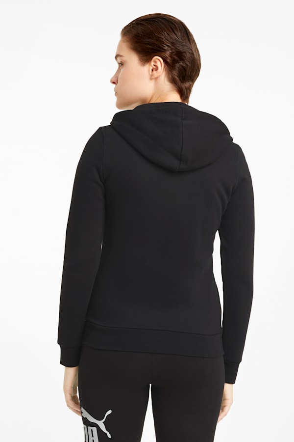 Essentials Full-Zip Hoodie Women, Puma Black, extralarge