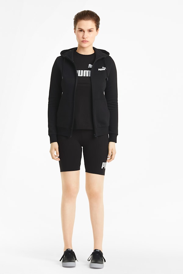 Essentials Full-Zip Hoodie Women, Puma Black, extralarge