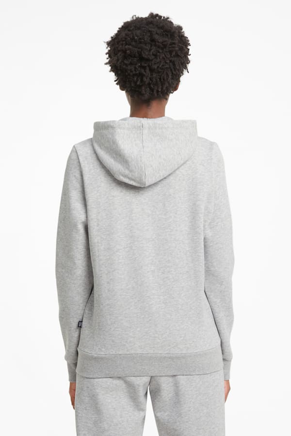 Essentials Full-Zip Hoodie Women, Light Gray Heather, extralarge