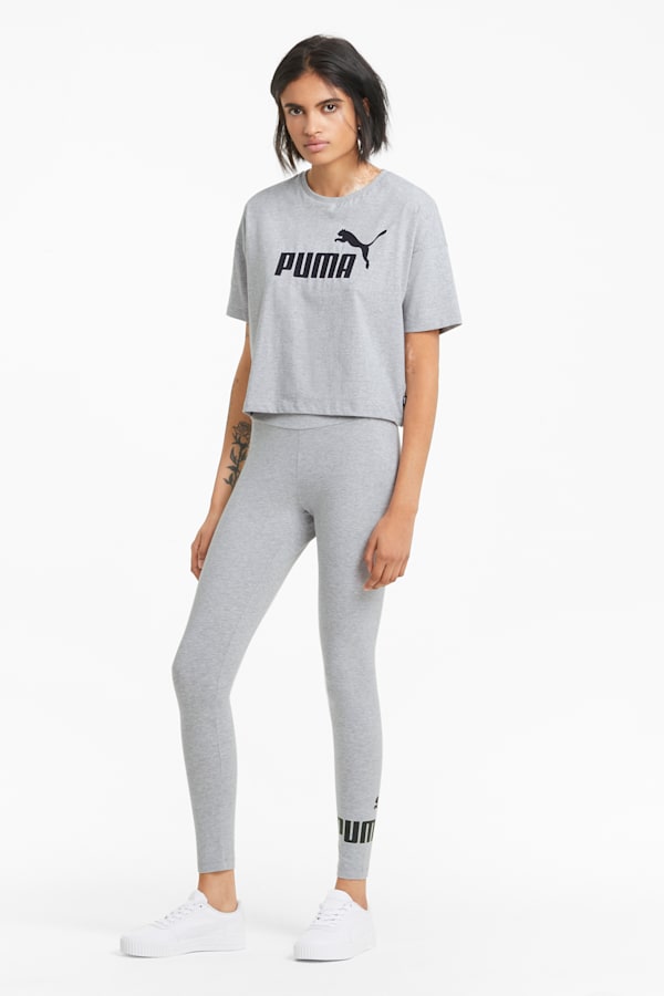 Essentials Logo Leggings Women, Light Gray Heather, extralarge