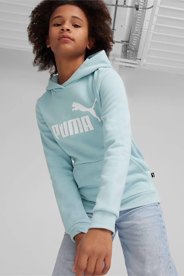Essentials Logo Youth Hoodie, Turquoise Surf, extralarge