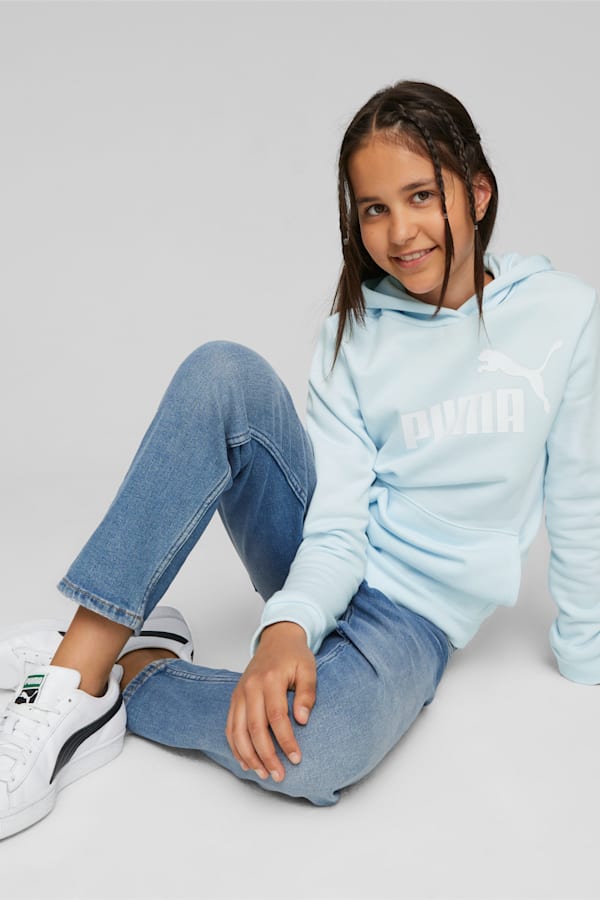 Essentials Logo Hoodie Youth, Icy Blue, extralarge