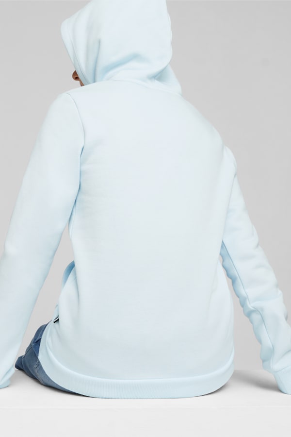Essentials Logo Hoodie Youth, Icy Blue, extralarge