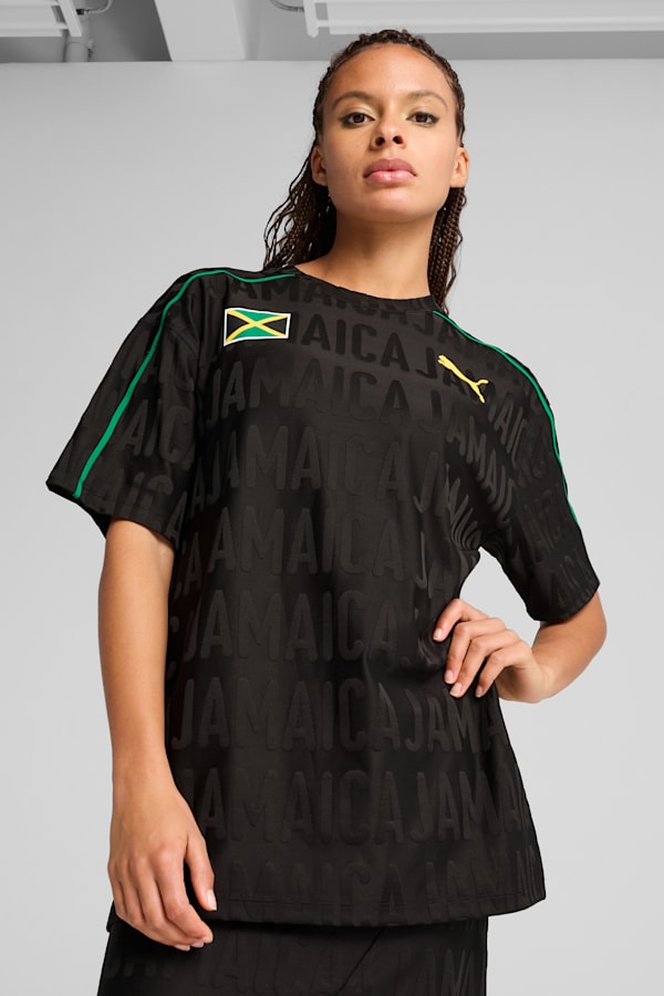 PUMA x JAMAICA Ceremony Tee Unisex, PUMA Black-JAMAICA VILLAGE, extralarge