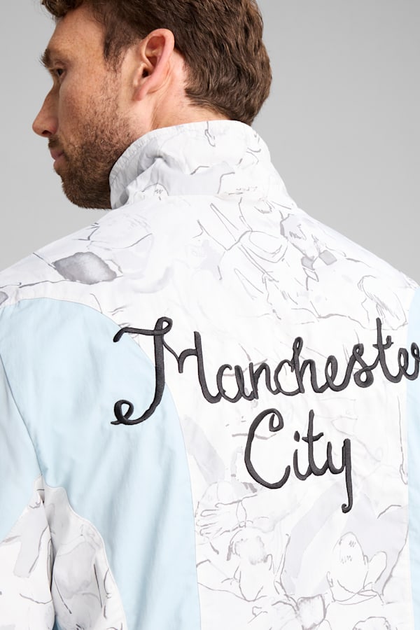 KIDSUPER x MANCHESTER CITY Reversible Jacket Men, Gray Skies-Team Light Blue, extralarge-GBR