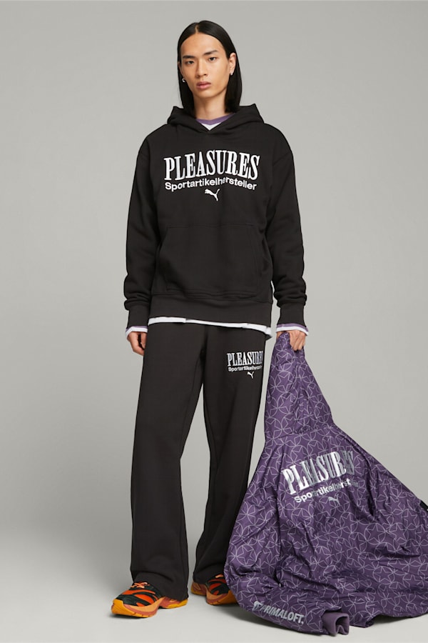 PUMA x PLEASURES Men's Hoodie, PUMA Black, extralarge