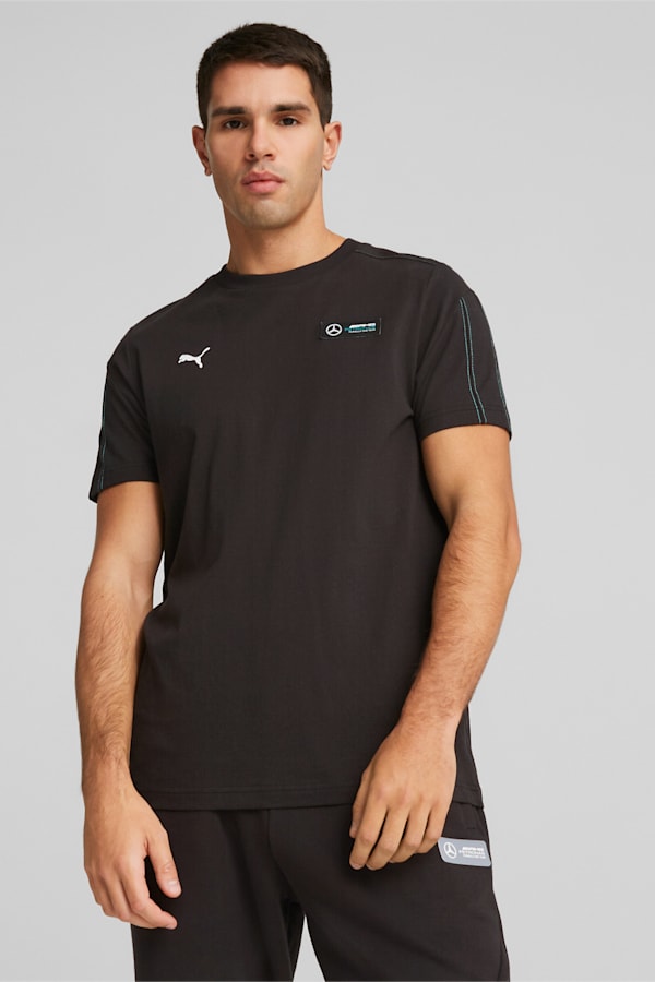 Mercedes-AMG PETRONAS Men's MT7 Tee, PUMA Black, extralarge-GBR