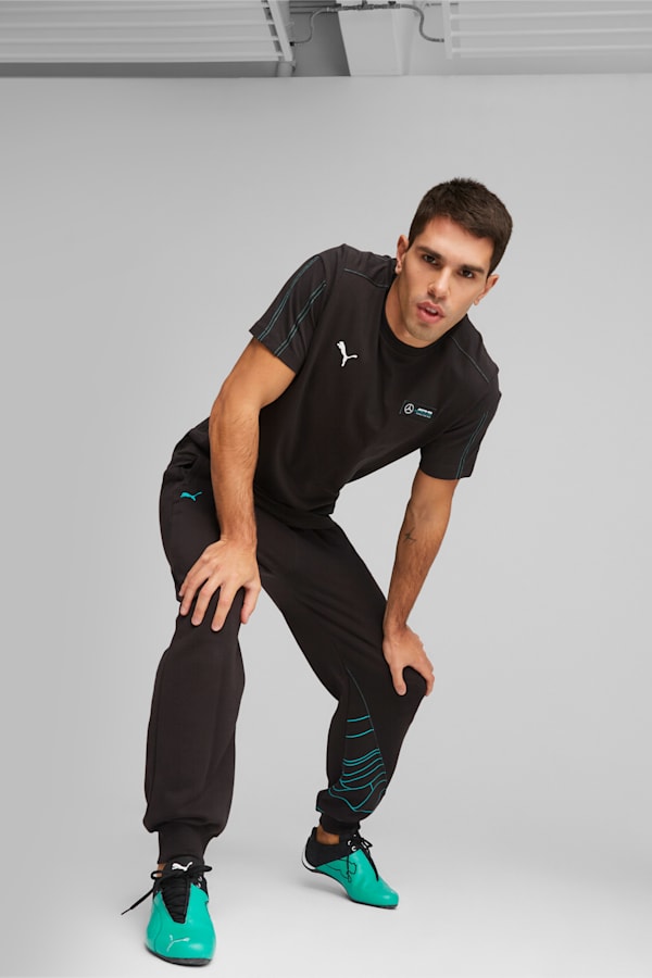 Mercedes-AMG PETRONAS Men's MT7 Tee, PUMA Black, extralarge-GBR