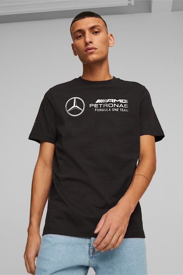 Mercedes-AMG PETRONAS Men's Motorsport Tee, PUMA Black, extralarge