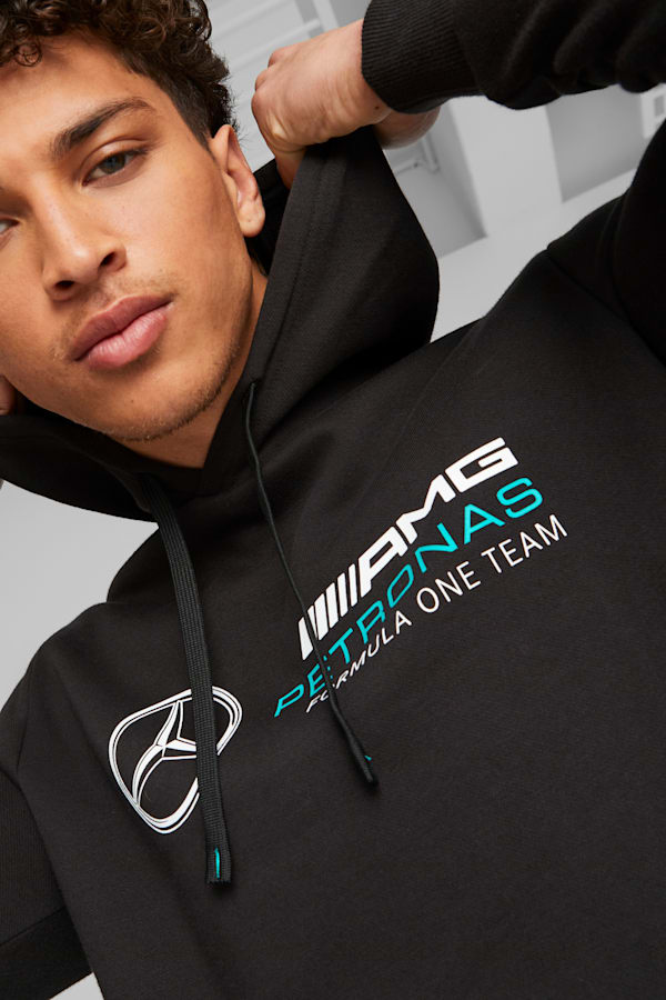 Mercedes-AMG PETRONAS Men's Motorsport Hoodie, PUMA Black, extralarge