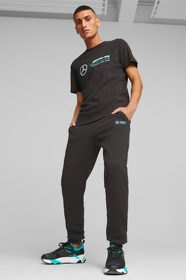 Mercedes-AMG PETRONAS Men's Motorsport Sweatpants, PUMA Black, extralarge