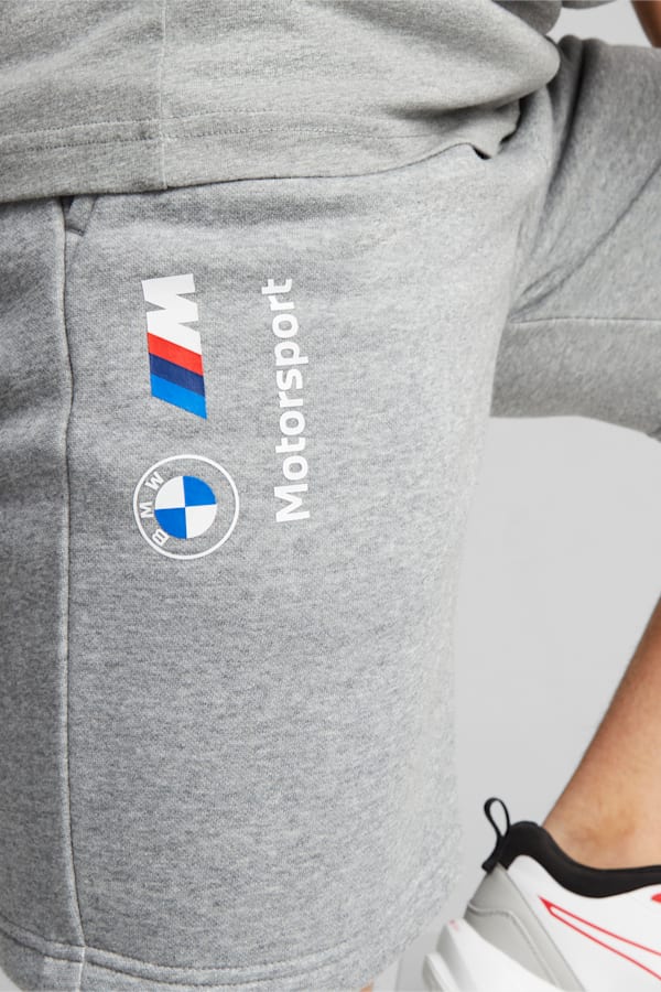 BMW M Motorsport Essentials Fleece Shorts, Medium Gray Heather, extralarge-GBR