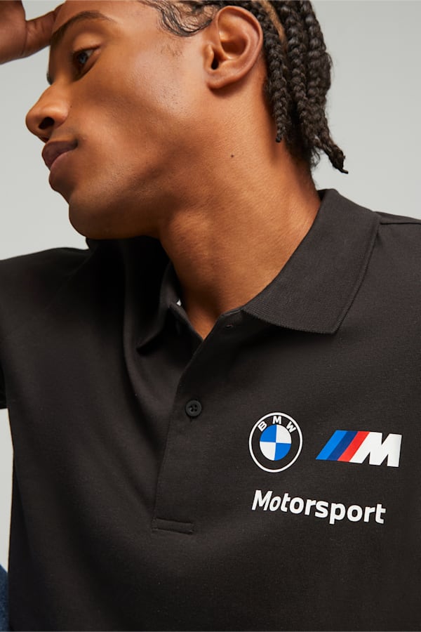 BMW M Motorsport Men's Polo, PUMA Black, extralarge