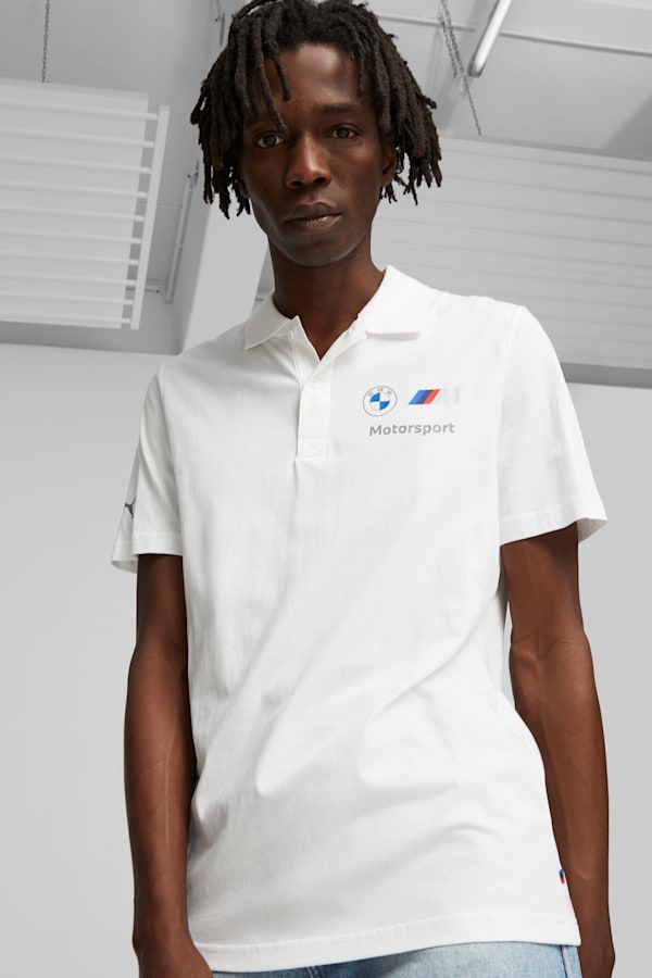 BMW M Motorsport Men's Polo, PUMA White, extralarge