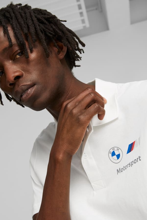BMW M Motorsport Men's Polo, PUMA White, extralarge