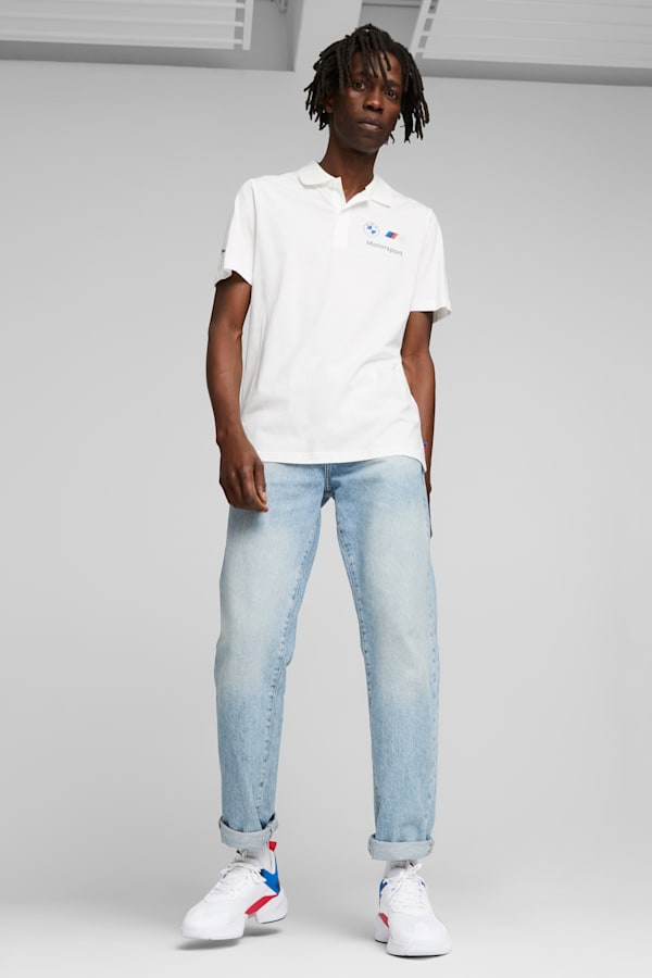 BMW M Motorsport Men's Polo, PUMA White, extralarge