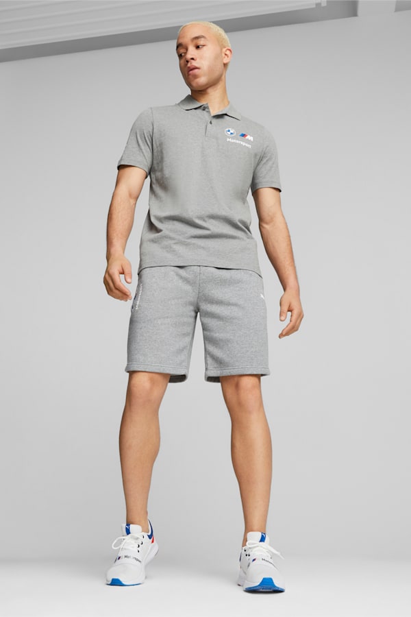 BMW M Motorsport Men's Polo, Medium Gray Heather, extralarge