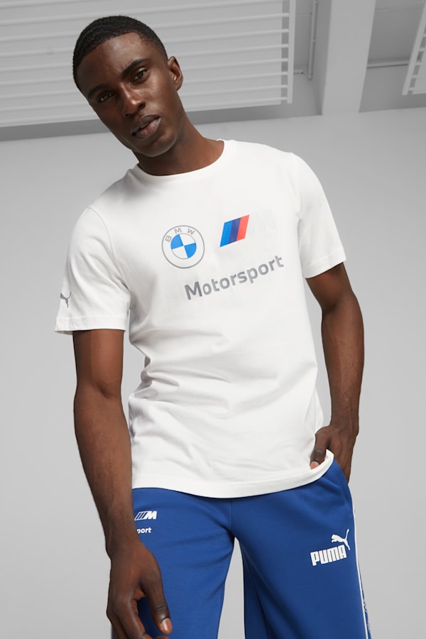 BMW M Motorsport Essentials Logo Tee, PUMA White, extralarge