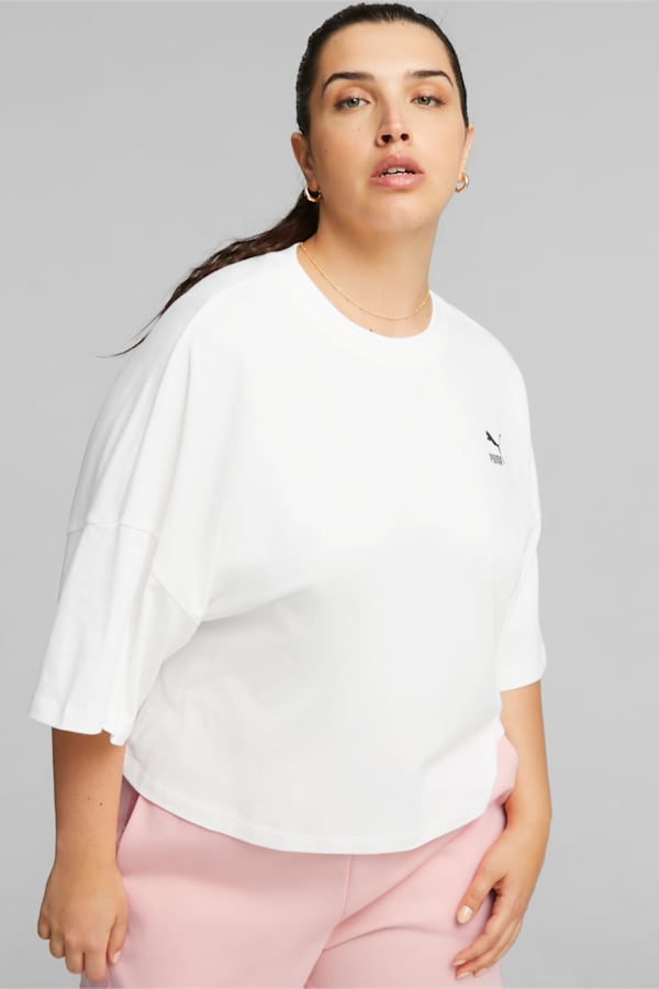 CLASSICS Women's Oversized Tee, PUMA White, extralarge