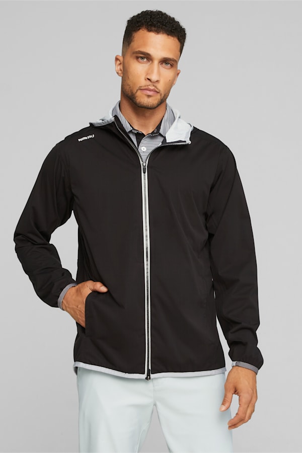 DRYLBL Men's Golf Packable Rain Jacket, PUMA Black, extralarge-GBR