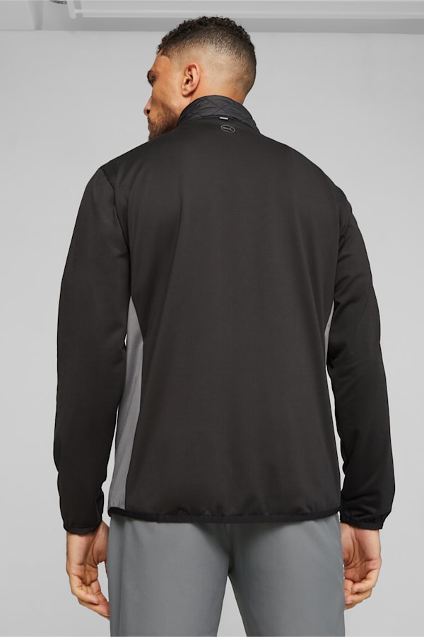 Men's Golf Frost Quilted Jacket, PUMA Black-Slate Gray, extralarge
