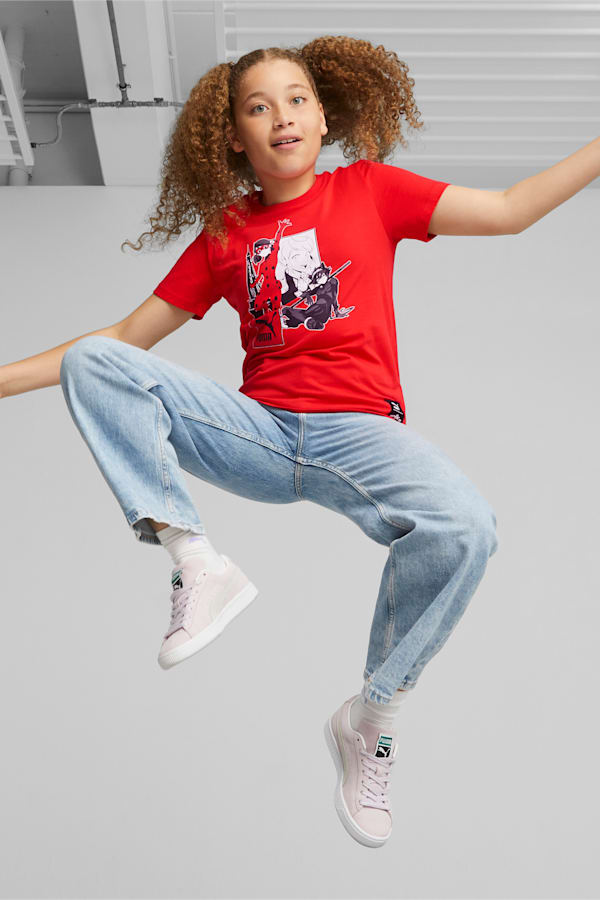 PUMA x MIRACULOUS Youth Tee, PUMA Red, extralarge