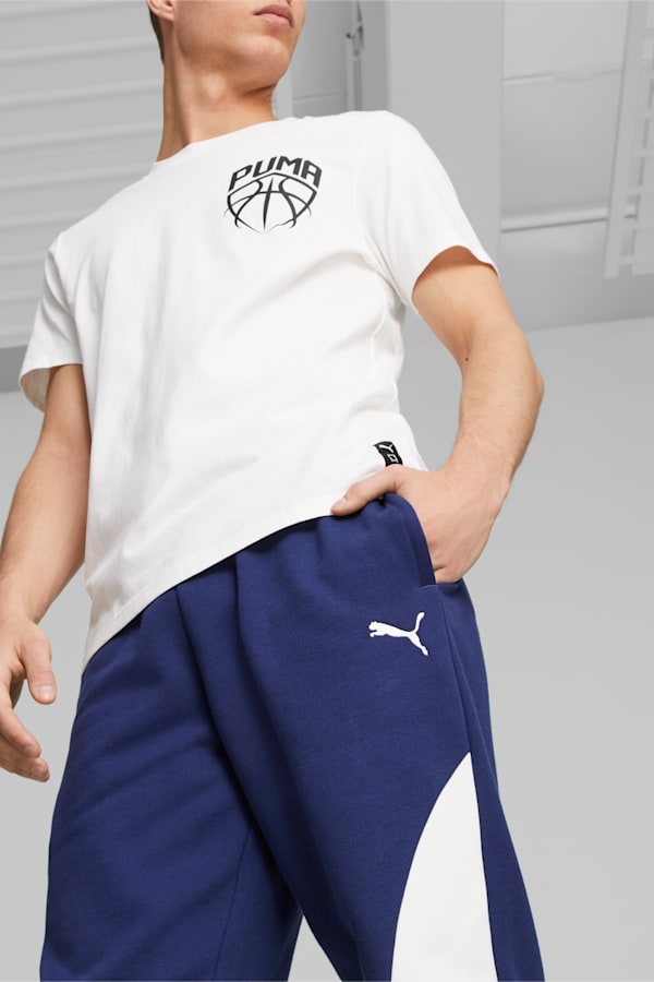 Blueprint Formstrip Men's Basketball Pants, Persian Blue-PUMA White, extralarge-DFA