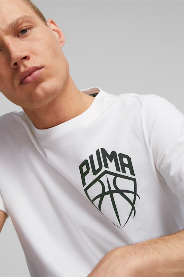 Blueprint Men's Basketball Tee, PUMA White, extralarge