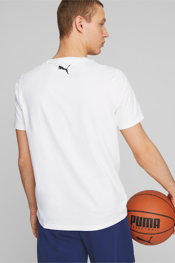 Blueprint Men's Basketball Tee, PUMA White, extralarge