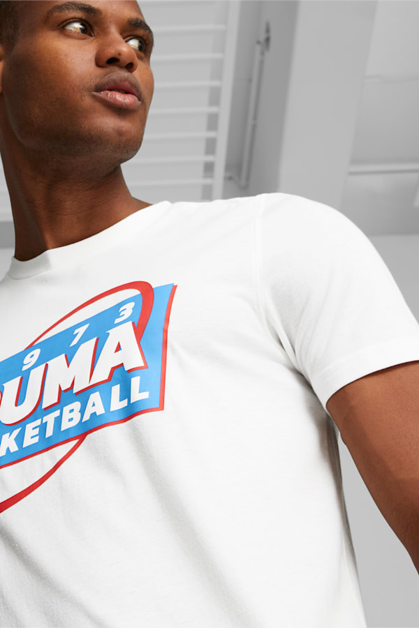 Blueprint Men's Basketball Tee, PUMA White, extralarge-GBR