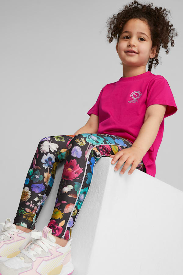 PUMA x LIBERTY Kids' Graphic Tee, Pinktastic, extralarge