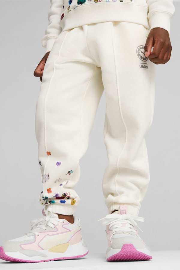 PUMA x LIBERTY Kids' Sweatpants, Warm White, extralarge
