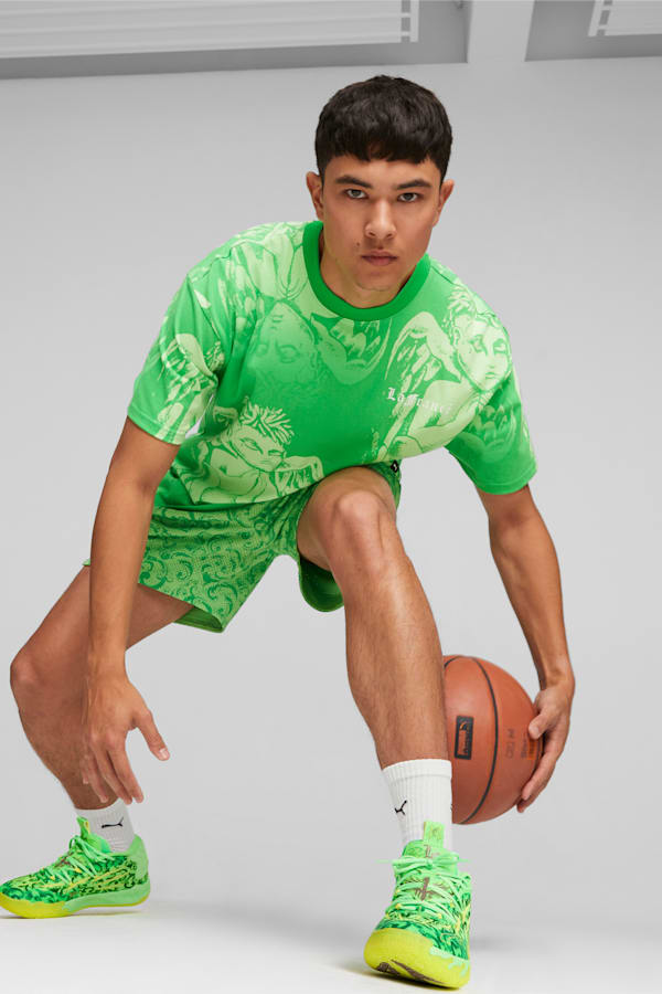 PUMA HOOPS x LAFRANCÉ Men's Tee, PUMA Green, extralarge