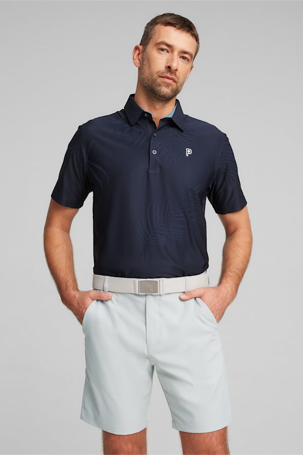 PUMA x PALM TREE CREW Men's Golf Polo, Deep Navy, extralarge