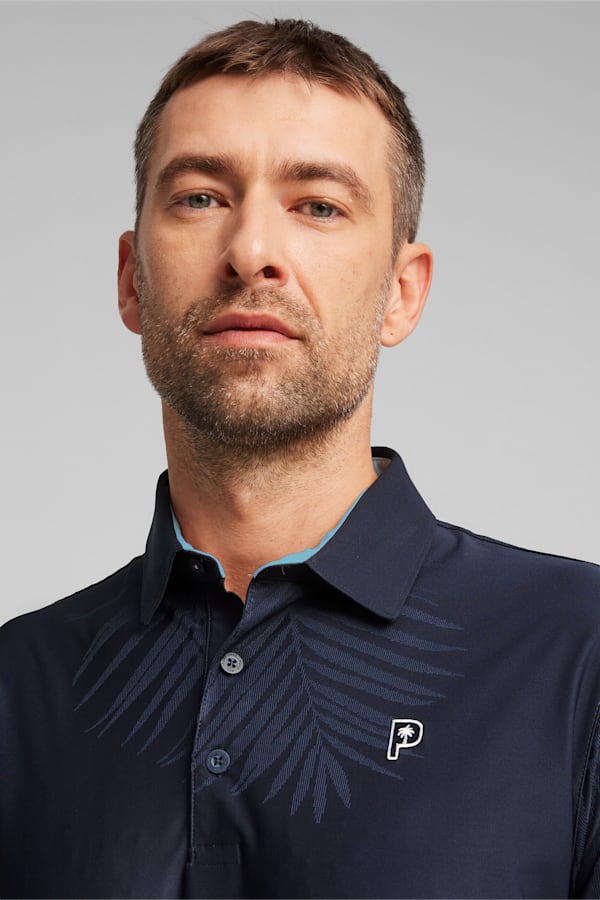 PUMA x PALM TREE CREW Men's Golf Polo, Deep Navy, extralarge