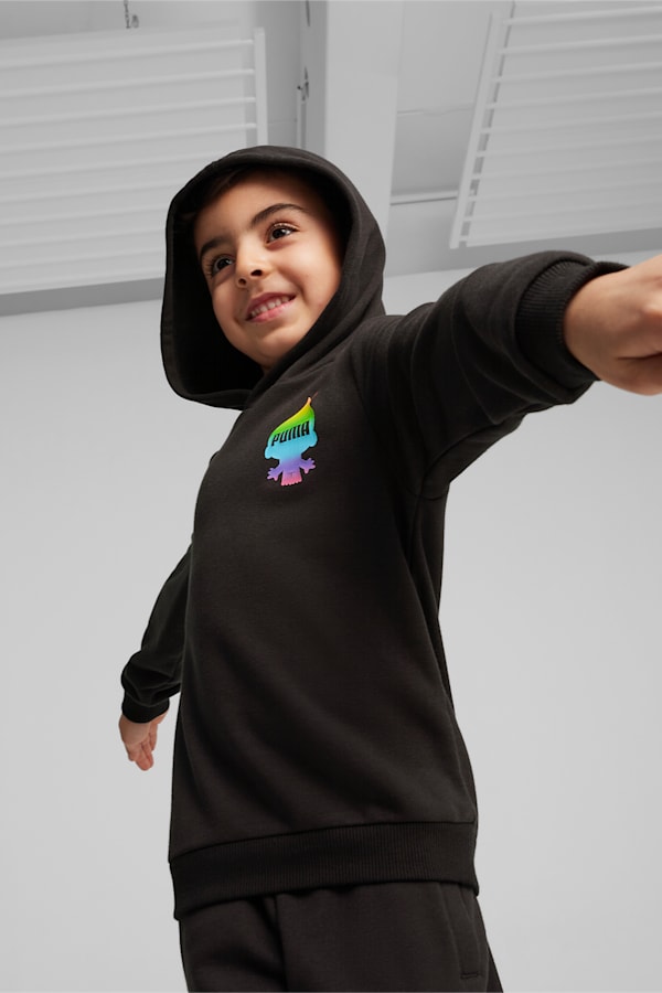 PUMA x TROLLS Kids' Hoodie, PUMA Black, extralarge