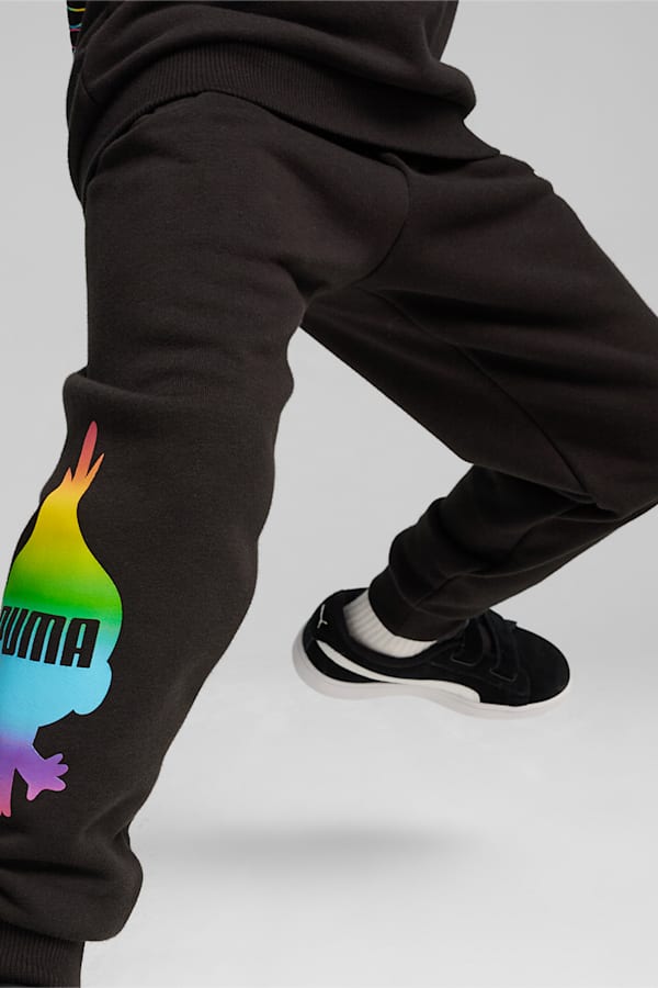 PUMA x TROLLS Kids' Sweatpants, PUMA Black, extralarge