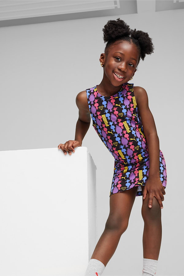 PUMA x TROLLS Kids' Dress, PUMA Black, extralarge