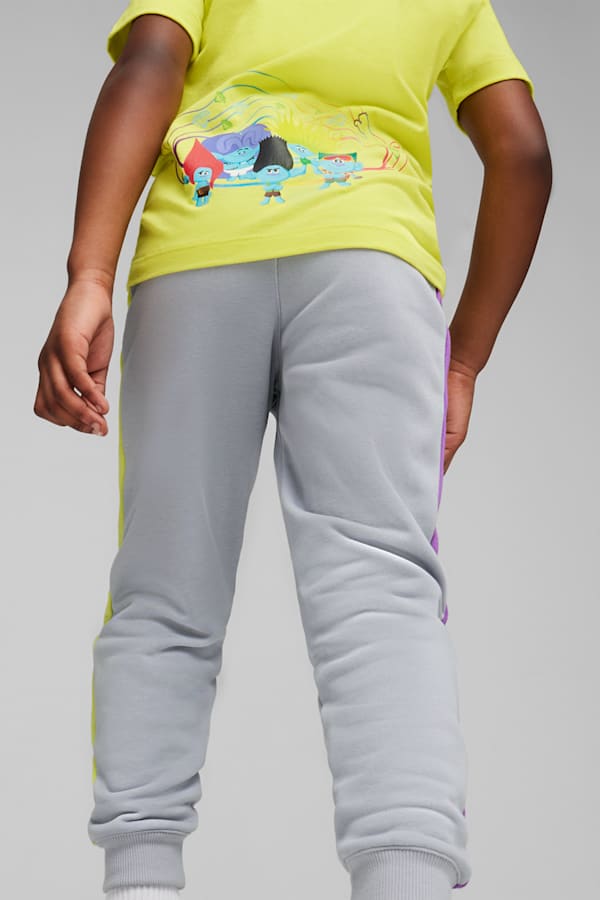 PUMA x TROLLS Kids' T7 Track Pants, Gray Fog, extralarge-GBR