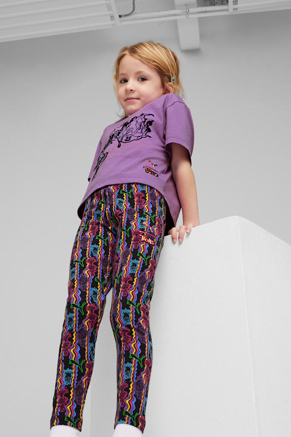 PUMA x TROLLS Kids' Leggings, PUMA Black, extralarge