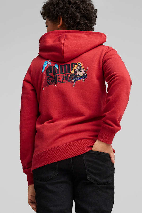 PUMA x ONE PIECE Youth Hoodie, Club Red, extralarge