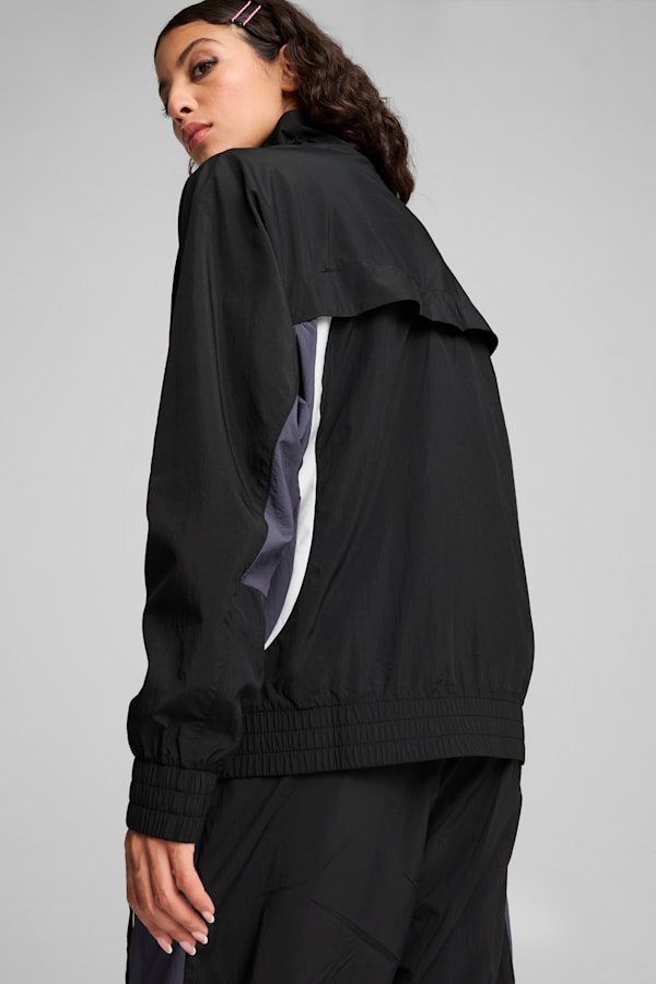 CELLERATOR Women's Relaxed Jacket, PUMA Black-Galactic Gray, extralarge-DFA