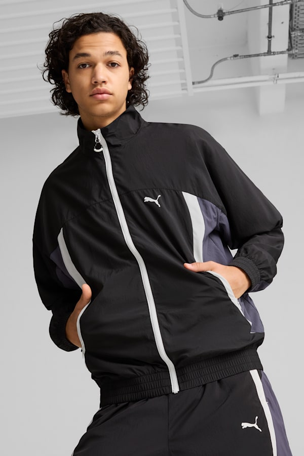 CELLERATOR Men's Track Jacket, PUMA Black-Galactic Gray, extralarge-DFA