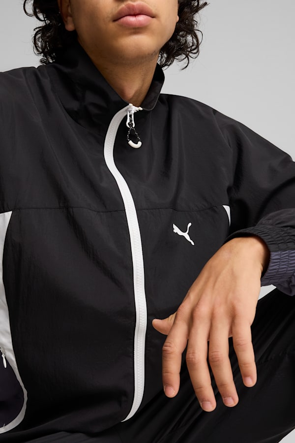 CELLERATOR Men's Track Jacket, PUMA Black-Galactic Gray, extralarge-DFA