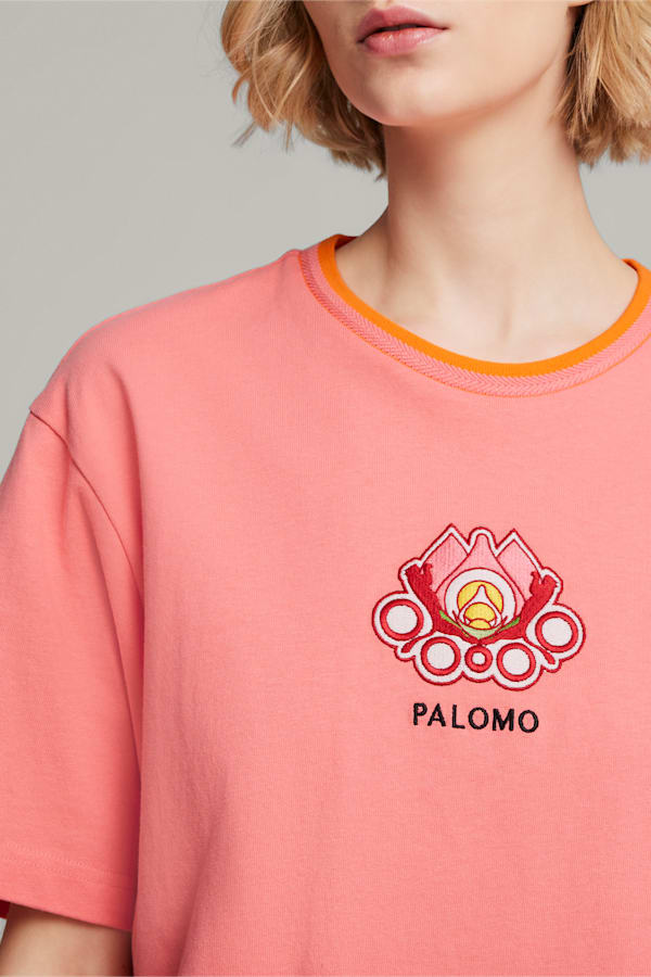 PUMA x PALOMO Graphic Tee, Passionfruit, extralarge