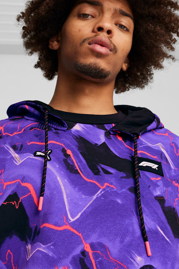 F1® Neon Energy All-Over Print Hoodie Men, PUMA Black, extralarge