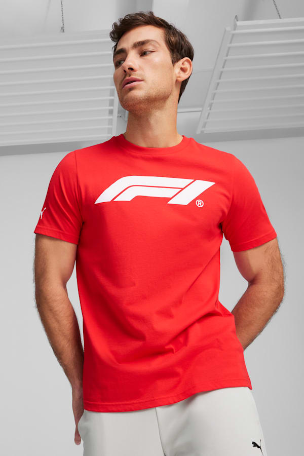 F1® Essentials Men's Motorsport Logo Tee, Pop Red, extralarge-GBR